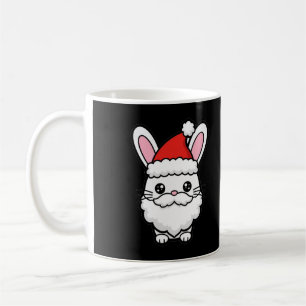 Santa Beard Bunny Christmas Mug