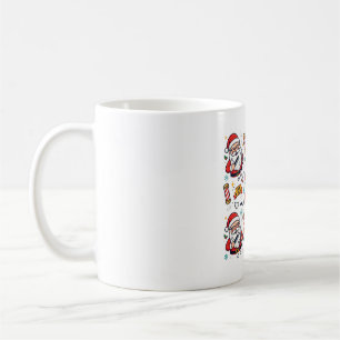 Santa Beard Grooming Funny Christmas Art Coffee Mug