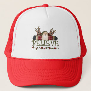 Santa Believe T-shirts and Gifts Trucker Hat