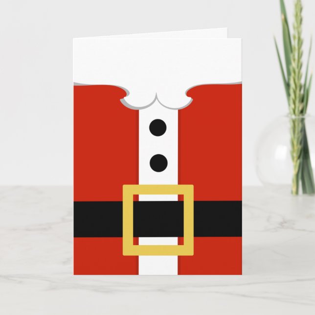 Santa Belly Christmas Card (Front)