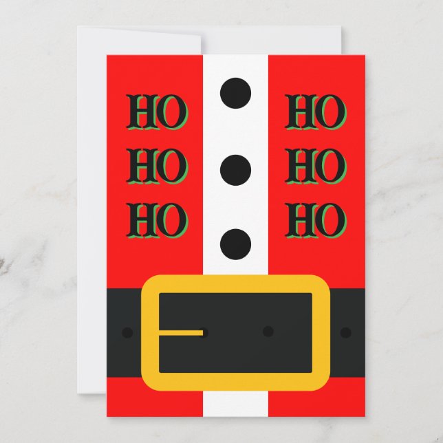 Santa Belt Christmas Card (Front)