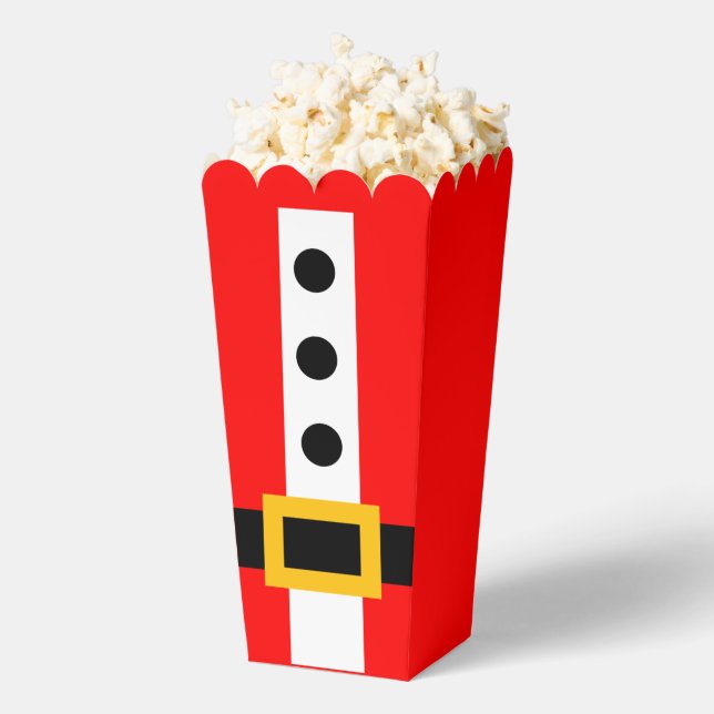 Santa Belt Popcorn Favour Box (Popped)