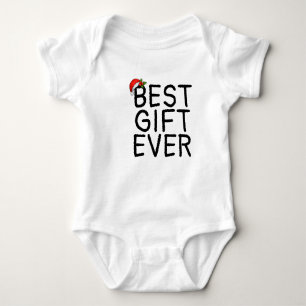 Santa Best Gift Ever Baby Bodysuit