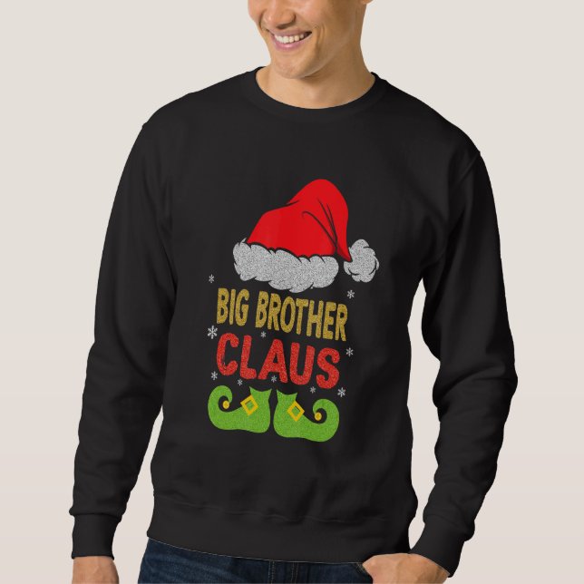 Santa Big Brother Claus Christmas Matching Family Sweatshirt (Front)