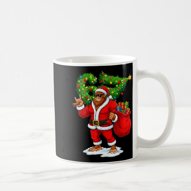 Santa Bigfoot 67 Meme Funny Six Seven Christmas Ho Coffee Mug (Right)