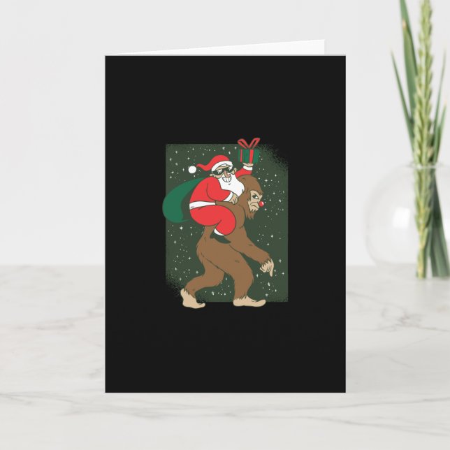 Santa Bigfoot Card (Front)