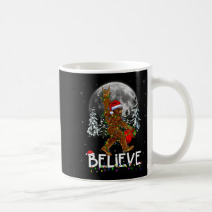Santa Bigfoot Christmas Lights Funny Sasquatch Bel Coffee Mug