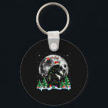 Santa Bigfoot Christmas Lights Funny Sasquatch Bel Key Ring<br><div class="desc">Santa Bigfoot Christmas Lights Funny Sasquatch Believe</div>