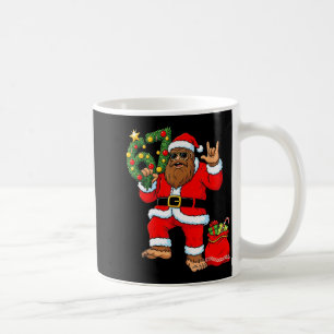Santa Bigfoot Christmas Tree Sasquatch 67 Six Seve Coffee Mug