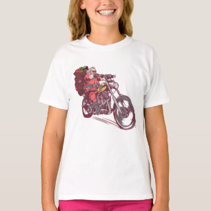 Santa Biker Christmas Costume for Bikers Invitatio T-Shirt