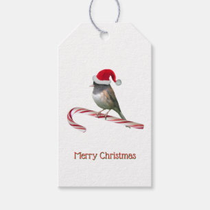 Santa Bird Gift Tags