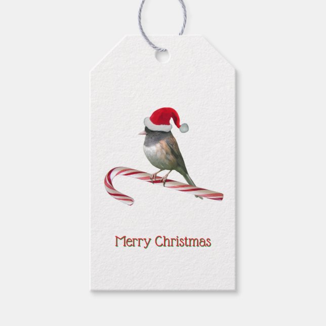 Santa Bird Gift Tags (Front)