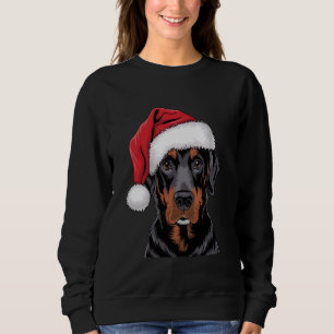 Santa Black Lab Christmas Dog Labrador Lover Lab M Sweatshirt