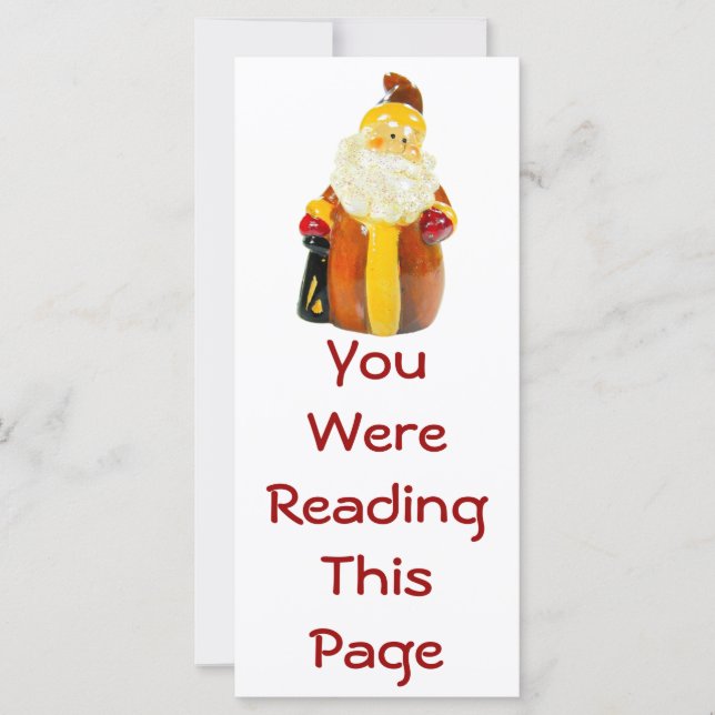 Santa Bookmark Template (Front)