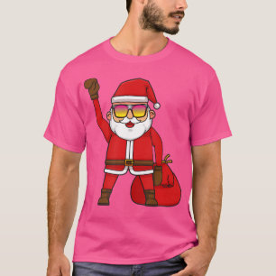 Santa Boxing Christmas Tshirt Boxer Boxing Lover X