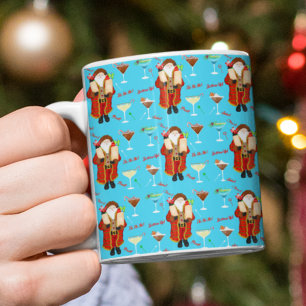 Santa Bringing The Liquor Christmas Coffee Mug