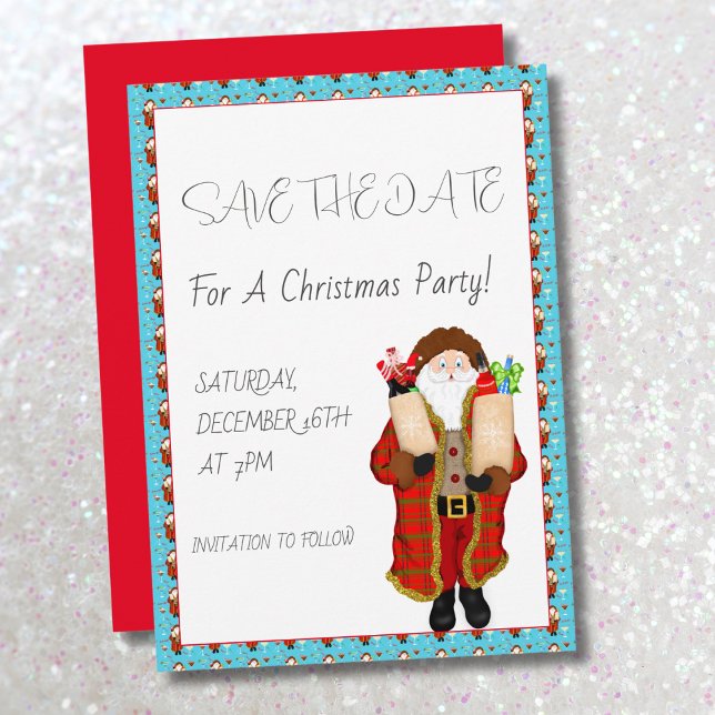 Santa Bringing The Liquor Christmas  Save The Date (Creator Uploaded)