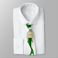 santa brunette merman ugly christmas mermaid