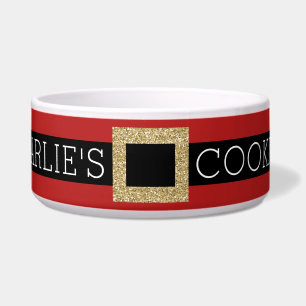 Santa Buckle Personalized Glitter Name Cat or Dog
