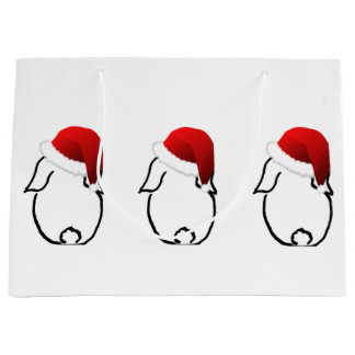 Santa Bunny Large Gift Bag