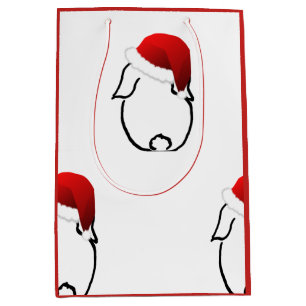 Santa Bunny Medium Gift Bag