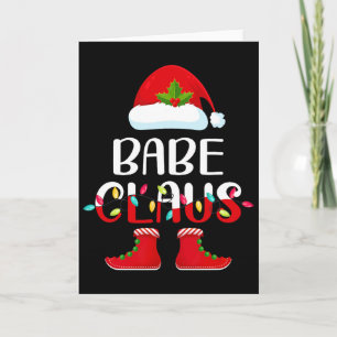 Santa Bybe Claus Elf Matching Family Group Christm Card