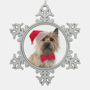Santa Cairn Terrier Ornament