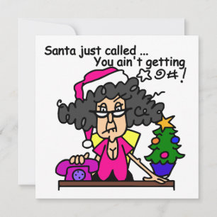 Santa Called Holiday Card