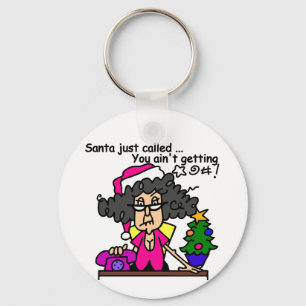 Santa Called Key Ring