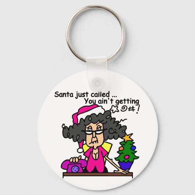 Santa Called Key Ring (Front)
