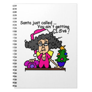 Santa Called Spiral Notebook