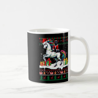 Santa Cane Corso Riding Unicorn Christmas Sweater  Coffee Mug