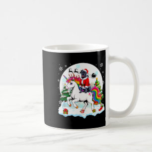 Santa Cane Corso Riding Unicorn Reindeer Christmas Coffee Mug