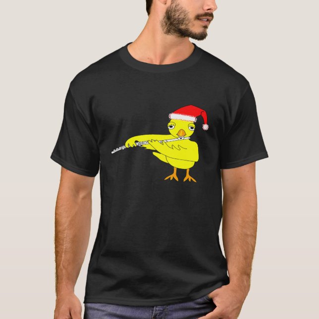 Santa Cap Flute Chick T-Shirt (Front)