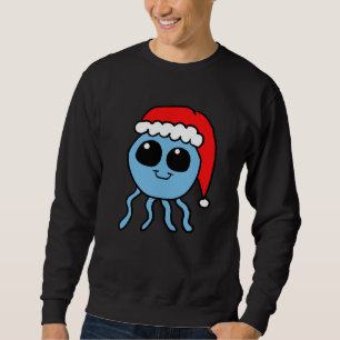 Santa Cap Kawaii Octopus Sweatshirt
