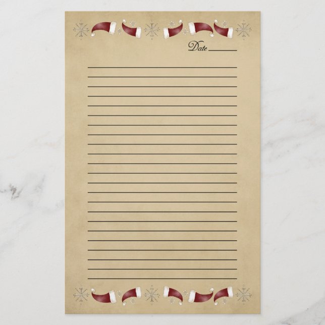 Santa Caps Stationery (Front)