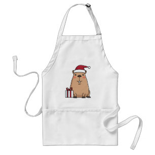 Santa Capybara Holiday Fun Standard Apron