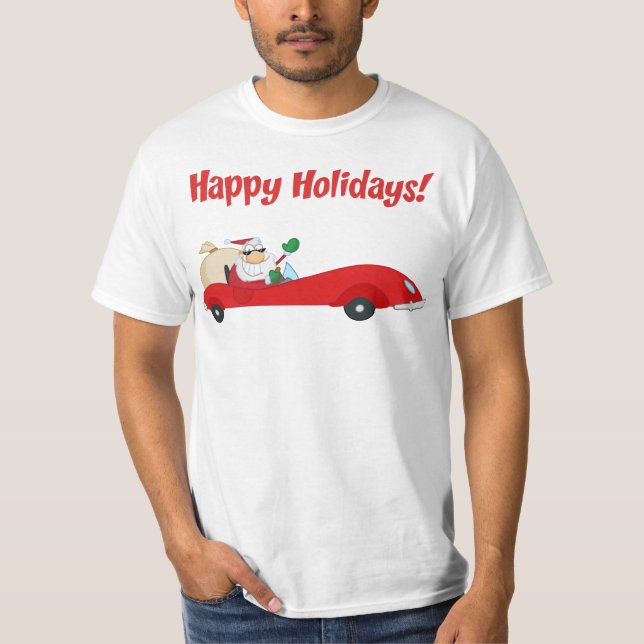 santa car  tshirt (Front)