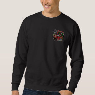 Santa Car With Pine Tree For Christmas Season Sweatshirt