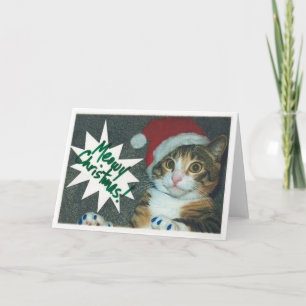 Santa Cat Cards