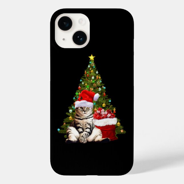 Santa Cat Case-Mate iPhone Case (Back)