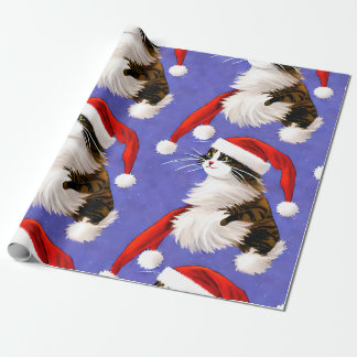Santa Cat Christmas Wrapping Paper