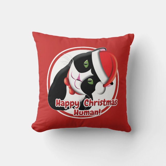 Santa Cat Cushion (Front)