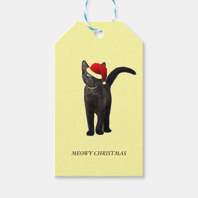 Santa Cat Gift Tags (Front)