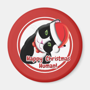 Santa Cat Magnet