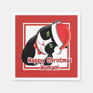 Santa Cat Napkin