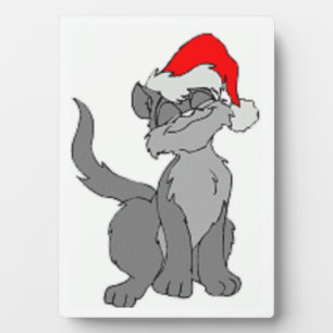 SANTA CAT PLAQUE