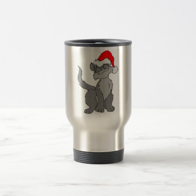 SANTA CAT TRAVEL MUG (Center)
