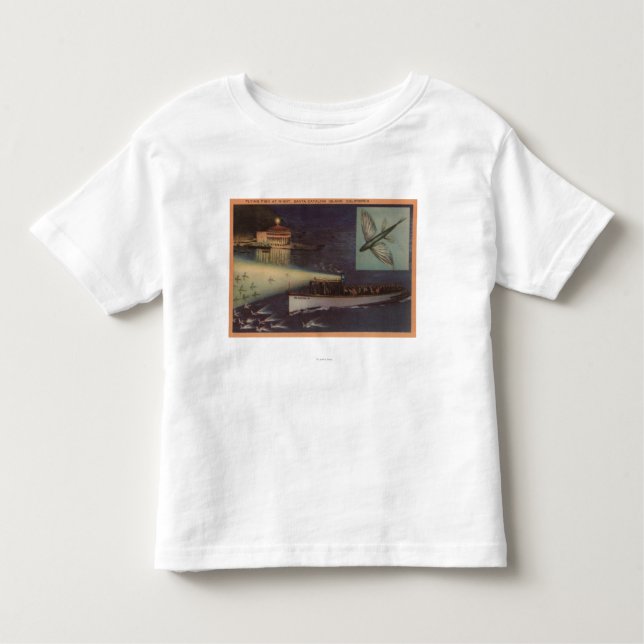 Santa Catalina Island, CA Casino, Flying Fish Toddler T-Shirt (Front)