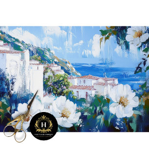 Santa Catalina Island California Decoupage  Tissue Paper